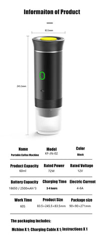 WhirlPress 3-in-1 Portable Coffee Maker
